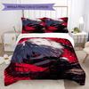 Tokyo Ghoul Pattern Bedding Uilt Set Uilt Cover Pillowcase Home Decoration Birthday Gift (1 * Duvet Cover + 2 * Pillowcase Without Core)