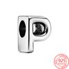 Copper Metal 26 English Letter Bead Component Charm Bead Component Compatible With Do It Yourself Brand Bracelet High Quality Fine Jewelry Neutral