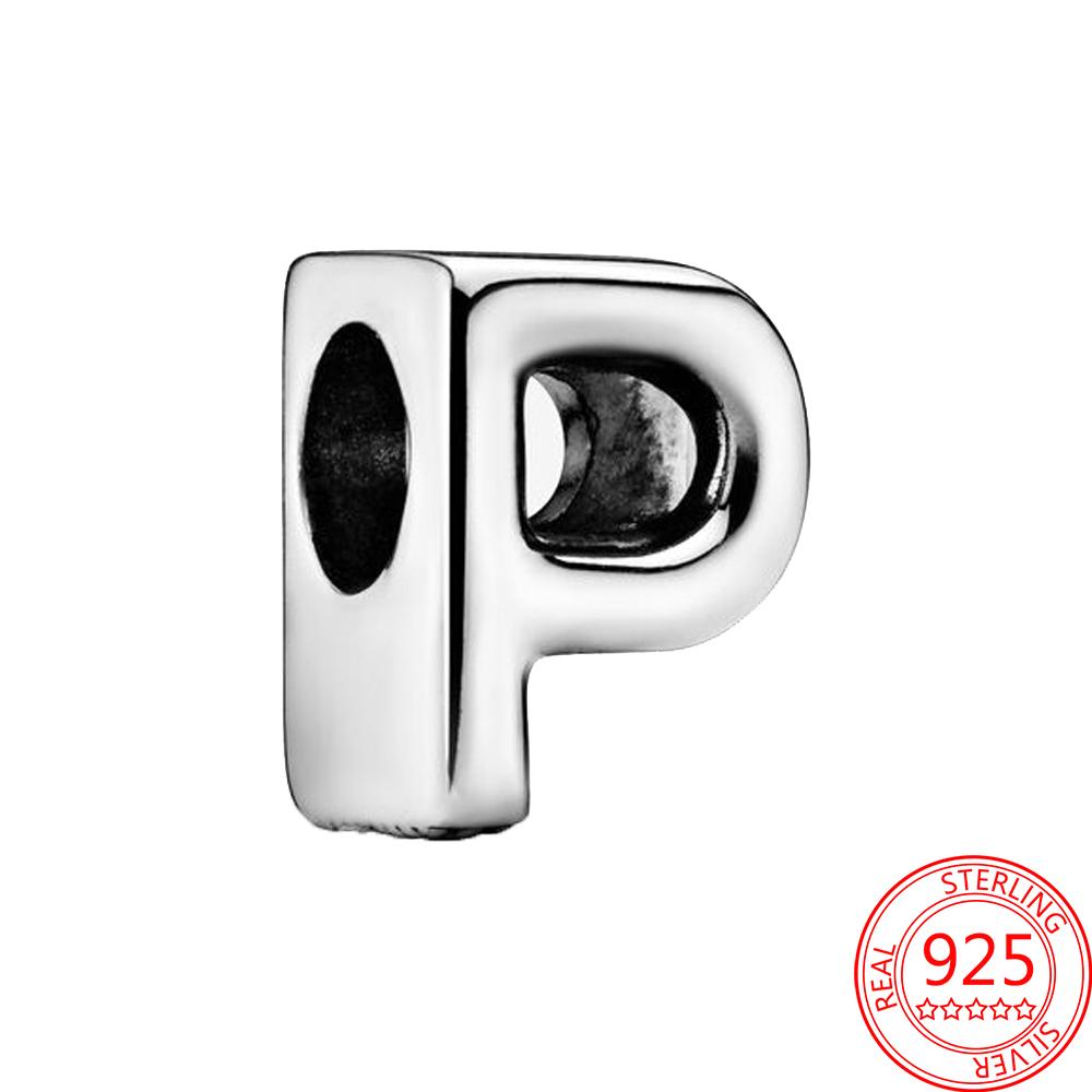 Copper Metal 26 English Letter Bead Component Charm Bead Component Compatible With Do It Yourself Brand Bracelet High Quality Fine Jewelry Neutral