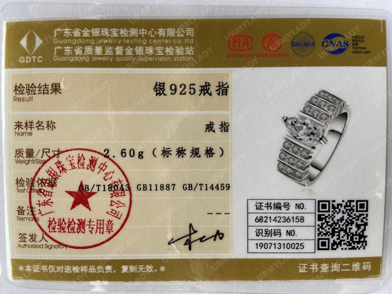 925 Sterling Silver Oval Zircon 7-10# Ring For Women Fashion Jewelry