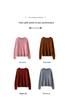 Women's 100% Pure Cashmere Heather Yarn Sweater, Round Neck, Loose Fit, Soft, Light Luxury, Knitted Base Layer for Autumn/Winter.