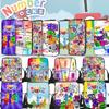 Sac à Dos Double Épaule et Bandoulière Numberblocks Avec Trousse Parfait Cadeau Pour Anniversaires