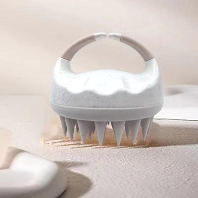 Silicone Wheat Straw Scalp Massage Brush for Shampoo and Hair Care