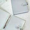 Silver Big A5 3-Ring Binder Card Album Large Capacity Refillable Photo Card Holder for K-Pop Polaroid Pictures, Trading Cards