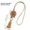 Damen Mode Türkis Muschel Anhänger Elegantes Stammes Halskette Brauner Anhänger Halsketten Schmuck
