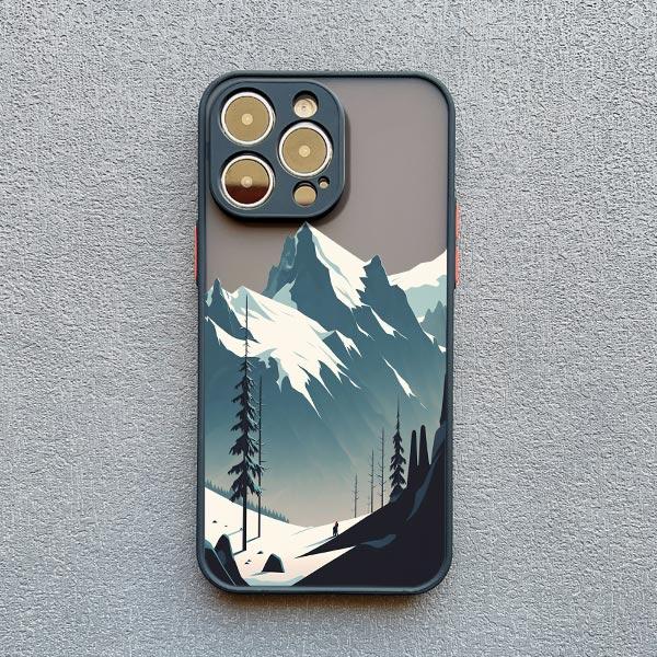 Fog Mountains Landscape Phone Case for iPhone 16 15 14 12 13 Mini 11 Pro Max X XS XR SE2 7 8 Plus Shockproof Back Cover Fundas