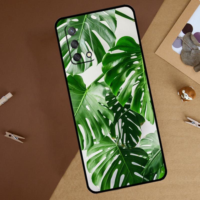 Tropical Leaves For Oppo A18 A38 A58 A78 A98 A40 A60 A80 A74 A94 A54 A16 A76 A96 A15 A57S A17 A77 Phone Case