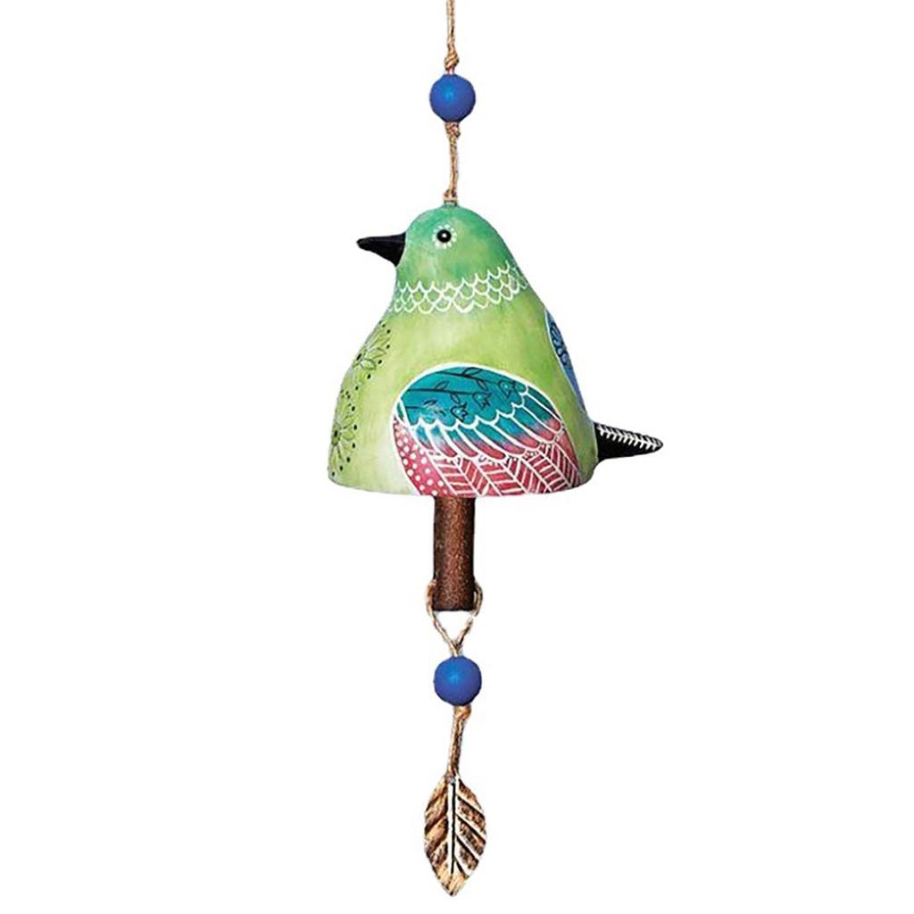 Japanese Wind Chime Exquisite Painted Resin Bird Pendant For Door Window Wall Cartoon Courtyard Wind Chime Garden Decor Props