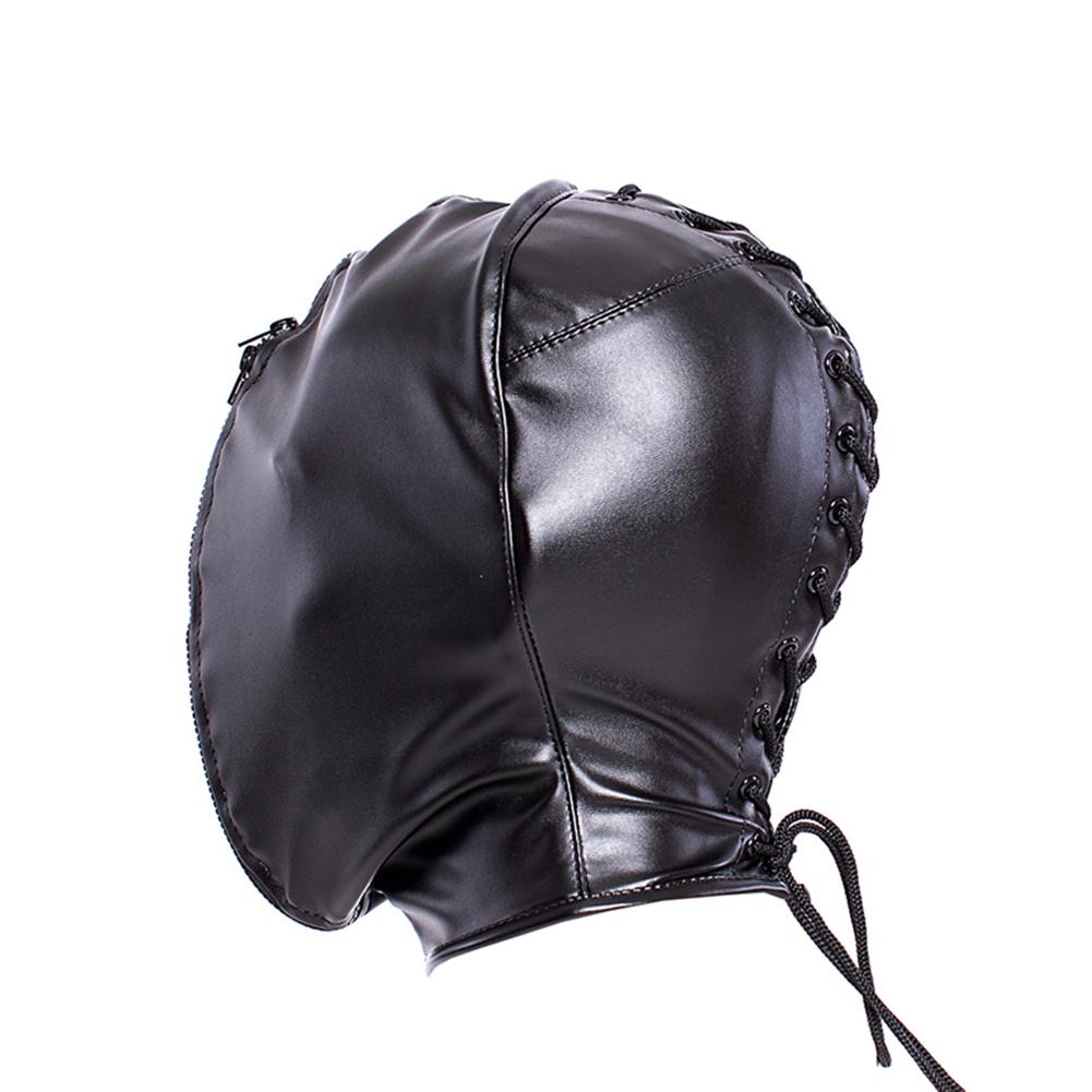 Hood Zipper Double Erotic Layer Mask Sex Toy