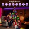 5M/10M/20M USB Christmas Fairy String Lights Bluetooth Remote Control Music Sync Waterproof Indoor Outdoor Garden Bedroom Decorative Lights