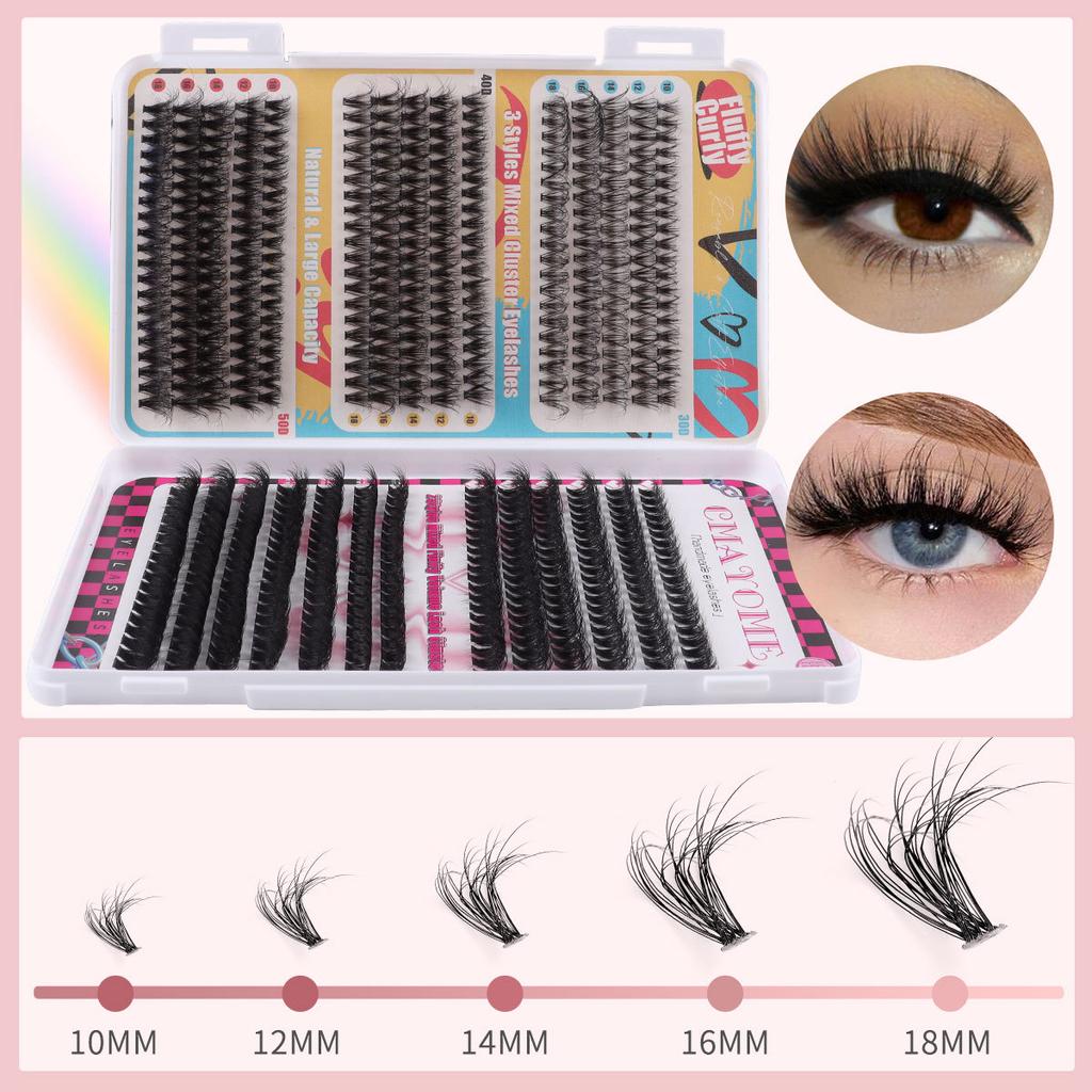 Diy Single Tuft Of Hair Mixed Large Capacity Eyelash Book Natural Thick D Song Segmented False Eyelashes