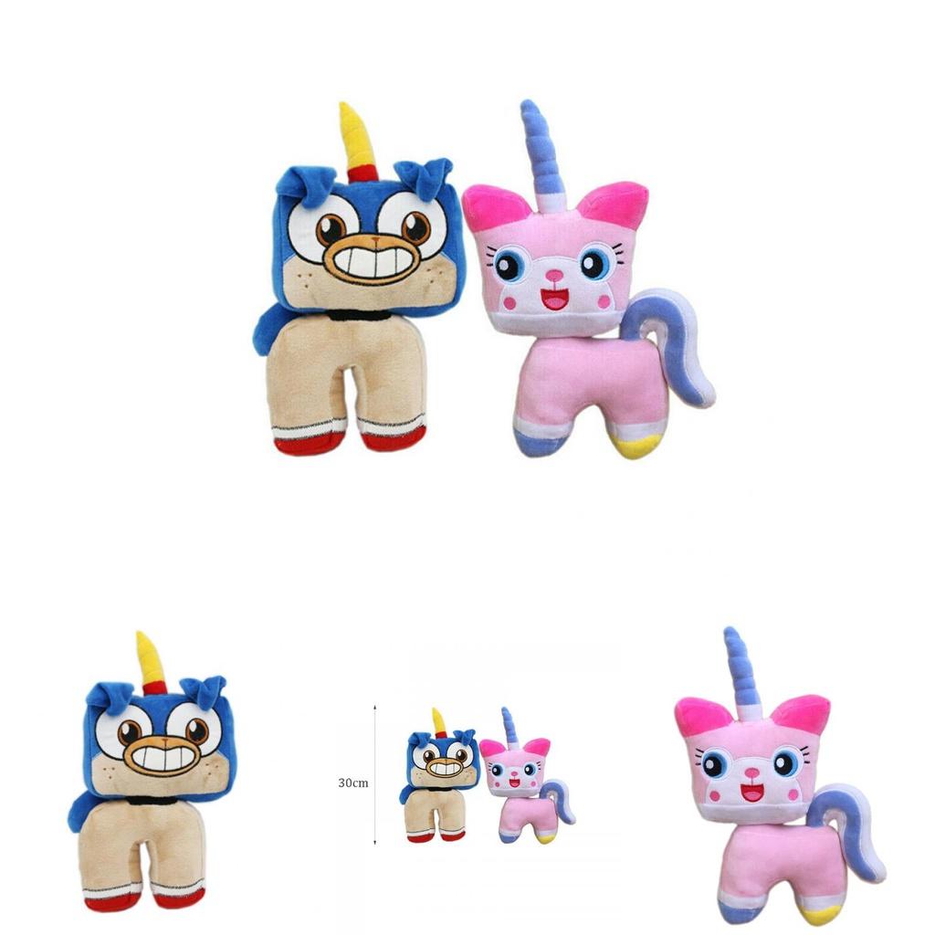 Soft And Cuddly 11.8in Cartoon Unikitty Plush Toy Unicorn Cat Dog Stuffed Doll