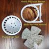 Bird Nest Kit - Safe Suspended Plastic Birdhouse with Secure Brackets & Soft Mats for Small Pets