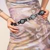 Pu Leather Western Style Belt Carving Y2K Jeans Belt Casual Bohemian Waist Belt  Decorative Jeans