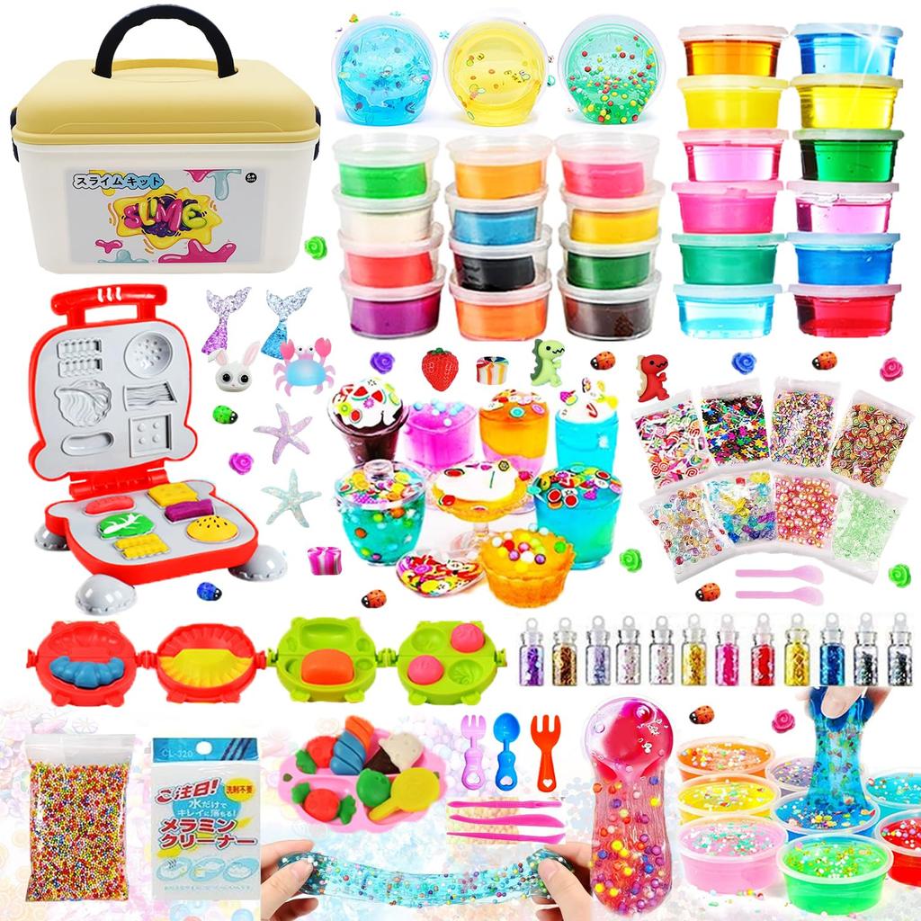 La Gacela Clay Slime Toy 2IN1 Wheat Clay 12 Colors Slime 12 Colors Burger Machine Fishbowl Beads Fruit Slices Clay Play Mold Clay Tools Ice Cream Shop