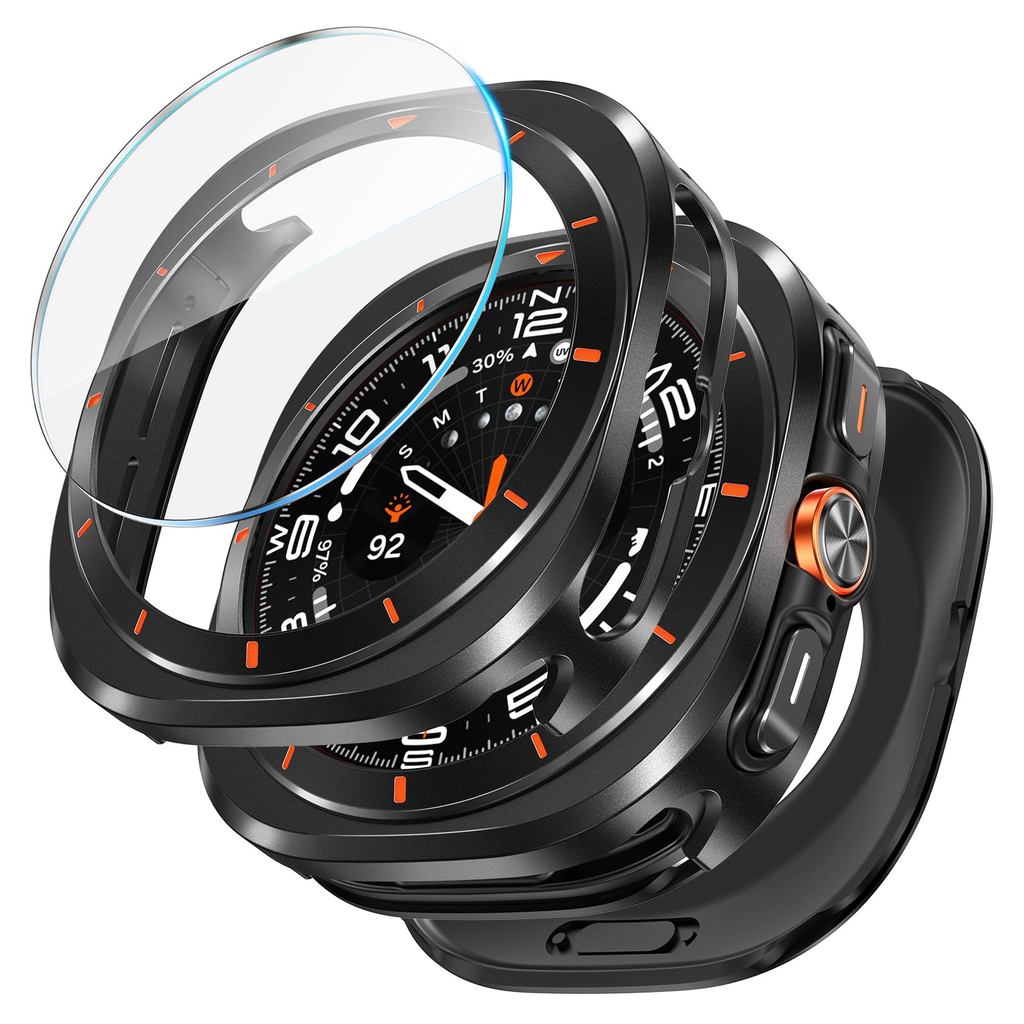Metal Case+Tempered Glass Film for Samsung Galaxy Watch Ultra 2026 47mm Hard Protective Cover for Galaxy Watch Ultra Accessories