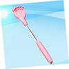 Telescoping Back Scratcher for Adults and Kids - Portable Itch Relief Tool with Comfortable Grip, Extendable Back Massager (Pink)