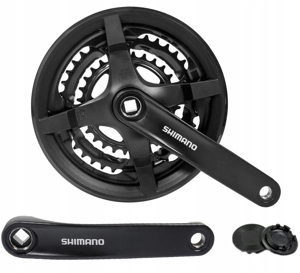 Guarnitura 3 x 6/7/8v shimano tourney fc-ty301 48x38x28 170mm