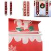 Reusable Christmas Door Hanging Sign Banner Flag Xmas Party Decor