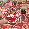 63PCS Red Vintage Stickers - Retro Charm Decor for Notebooks, Phones & DIY Projects AnimeWorlds Store