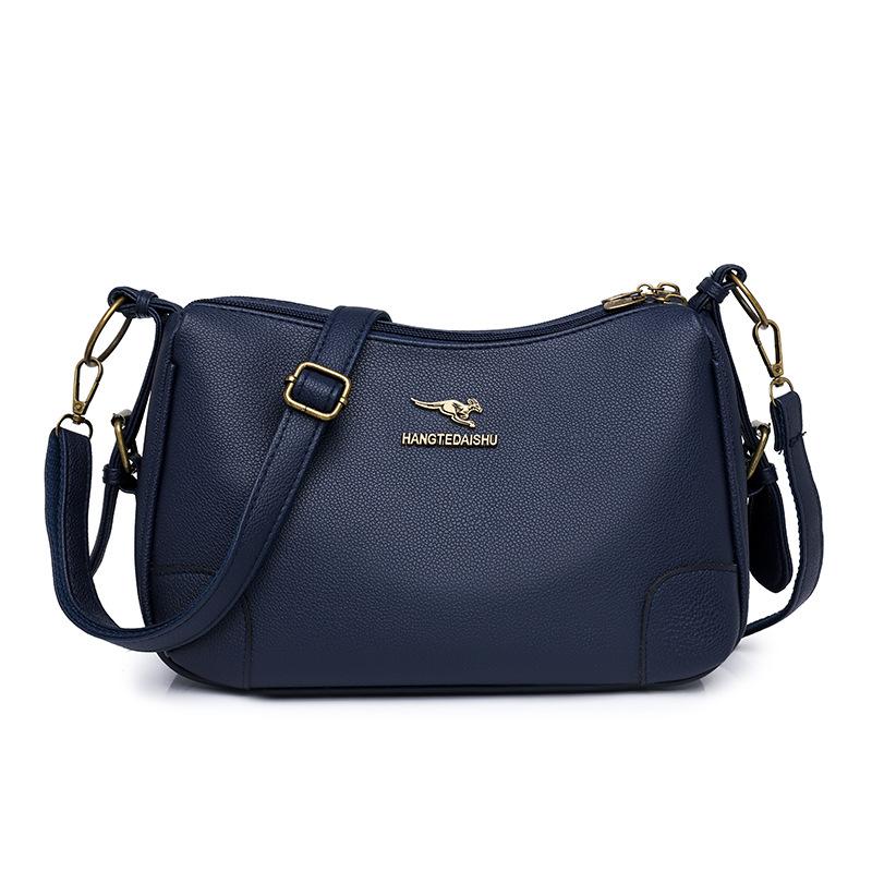 Solid Color Shoulder Bag Women's Bag Large Capacity Small Square Bag Commuter Crossbody Bag