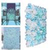 12-Pack Artificial Flower Wall Panels, Fake Flower Backdrop for Wedding Party Home Decor, Large Vintage Floral Panel Wall Decor