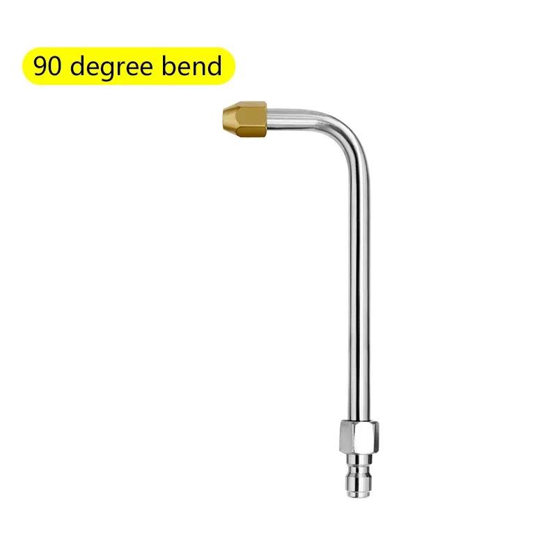 Metal Rod Jet Lance For Pressure Washer Elbow Multi-Angled 30°/90°/U-Shape Water Gun Extension Wand Lance With 1/4 Quick Connect