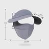 Fashion Unisex Full Face IceSilk Sun Protection Mask Outdoor Anti-UV Summer Riding 3D Breathable Eye Protect Dustproof Face Mas