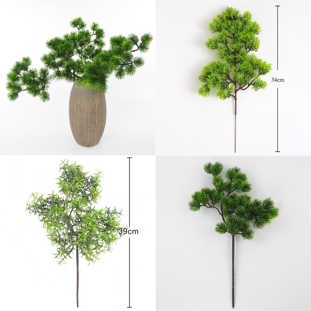 Zucc Pinus Bungeana Single Branch Beautiful Artificial Plant Realistic Decor