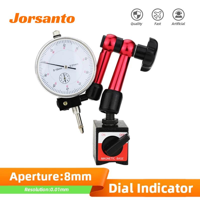 Dial Indicator Magnetic Comparator Dial Gauge Magnetic Stand Base Micrometer Measuring Hour Type Indicator Measurement Tools