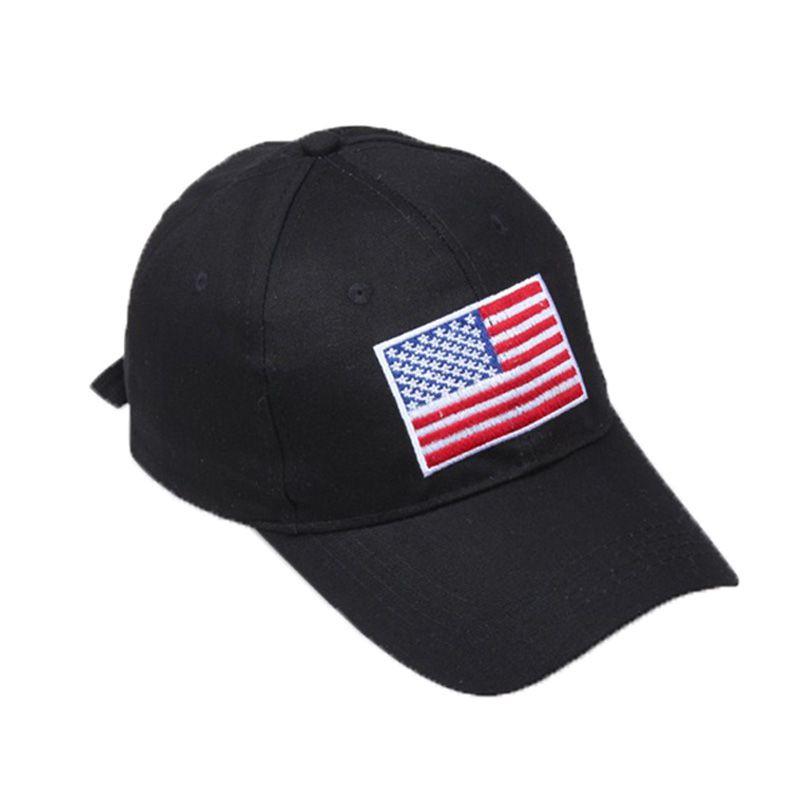 Premium Us Flag Embroidery Cap Officer Baseball Hat For Unisex Adults With Adjustability