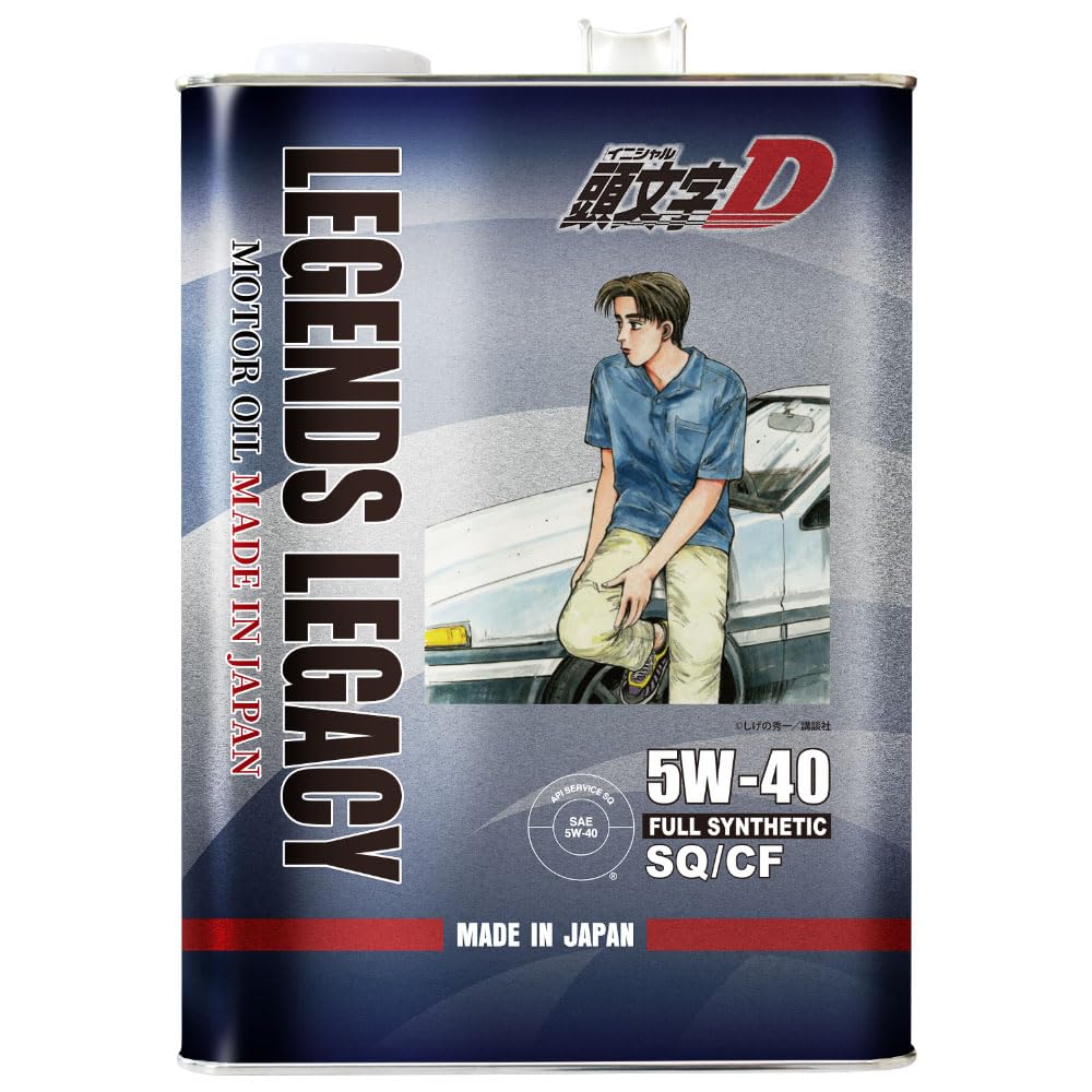 

ТАКМО (раніше TAKUMI Motor Oil) Моторна олива Initial D 5W-40 4л, TAKUMI SQ/CF HIVI Синтетична олива, Legends Legacy