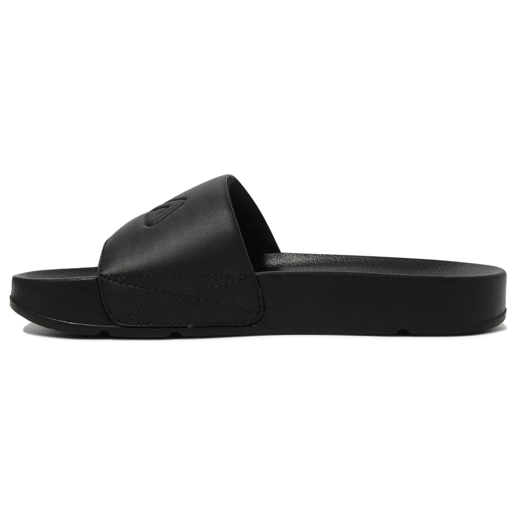 FILA DRIFTER Outerwear Rubber Sole Abrasion Resistant Abrasion Resistant Slide Slippers Unisex Black Korean Style 1SM02591G_001 250