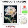 DIY Pearl Painting Set Beautiful Flowers Pattern Home Decoration Handmade Sticky Diamond Creative Canvas Pearl Art Painting Crafts Perfect Gift