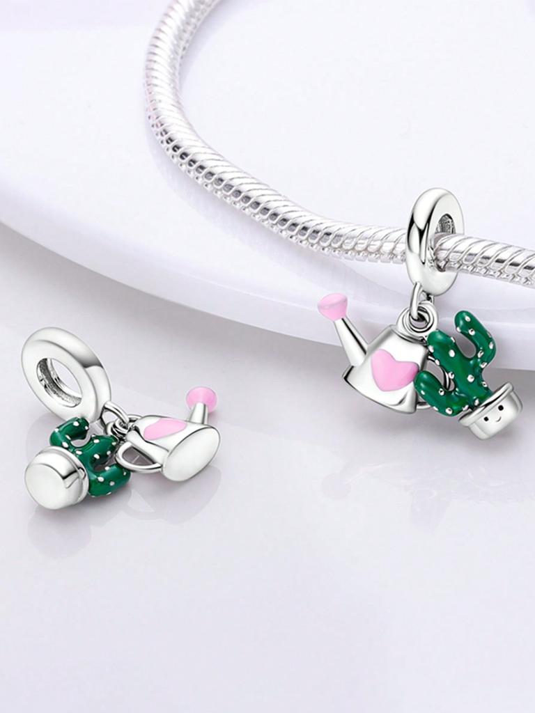 Charms Plata Copper Colors Coconut Tree Piggy Bank Beads Charm Pendant For Original Bracelet For Women Diy Jewelry Love Gift