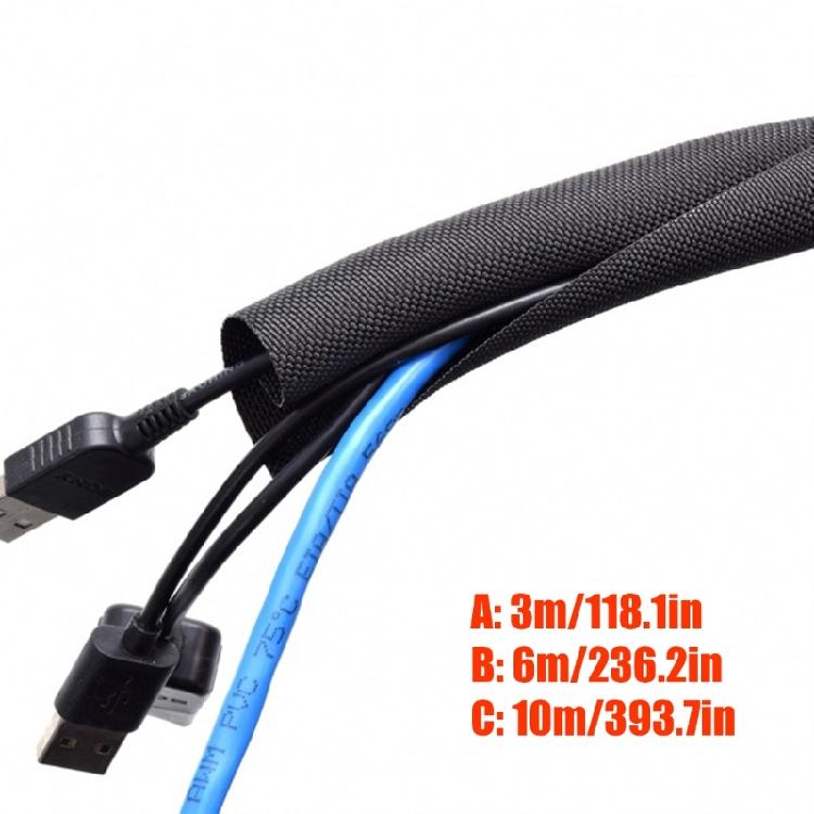 SelfWrapping Pet Proof Cable Cover Durability Wire Protector Against Cats Dog Biting With High Strength PET Fabric