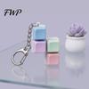 Office Stress Relief Colorful Keyboard Fidget Toys Mechanical Button Clicker Keychain Fingertip Sensory Toy Creative Decompress for Adults Work