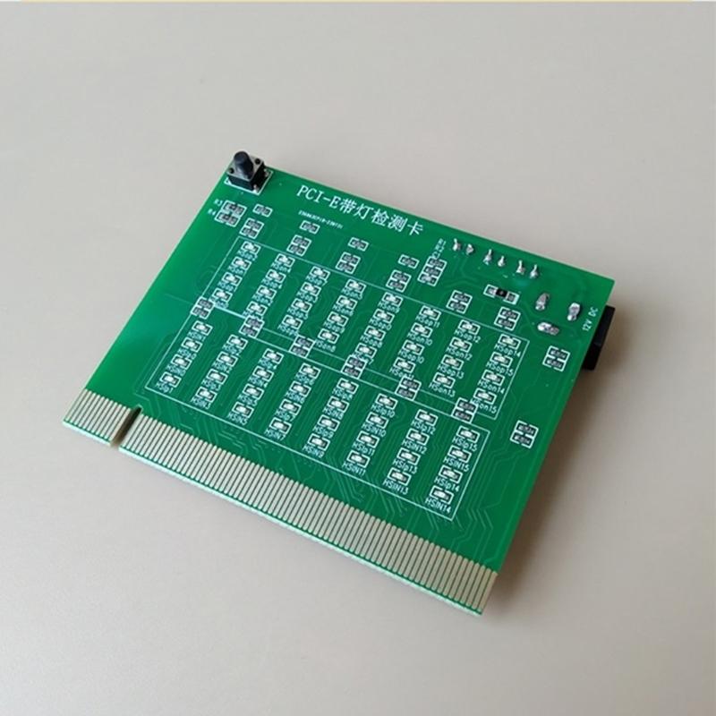 Professional PCIE 8X 16X Test Card External Power Supply Check Card with Light For Computer Troubleshooting Motherboard