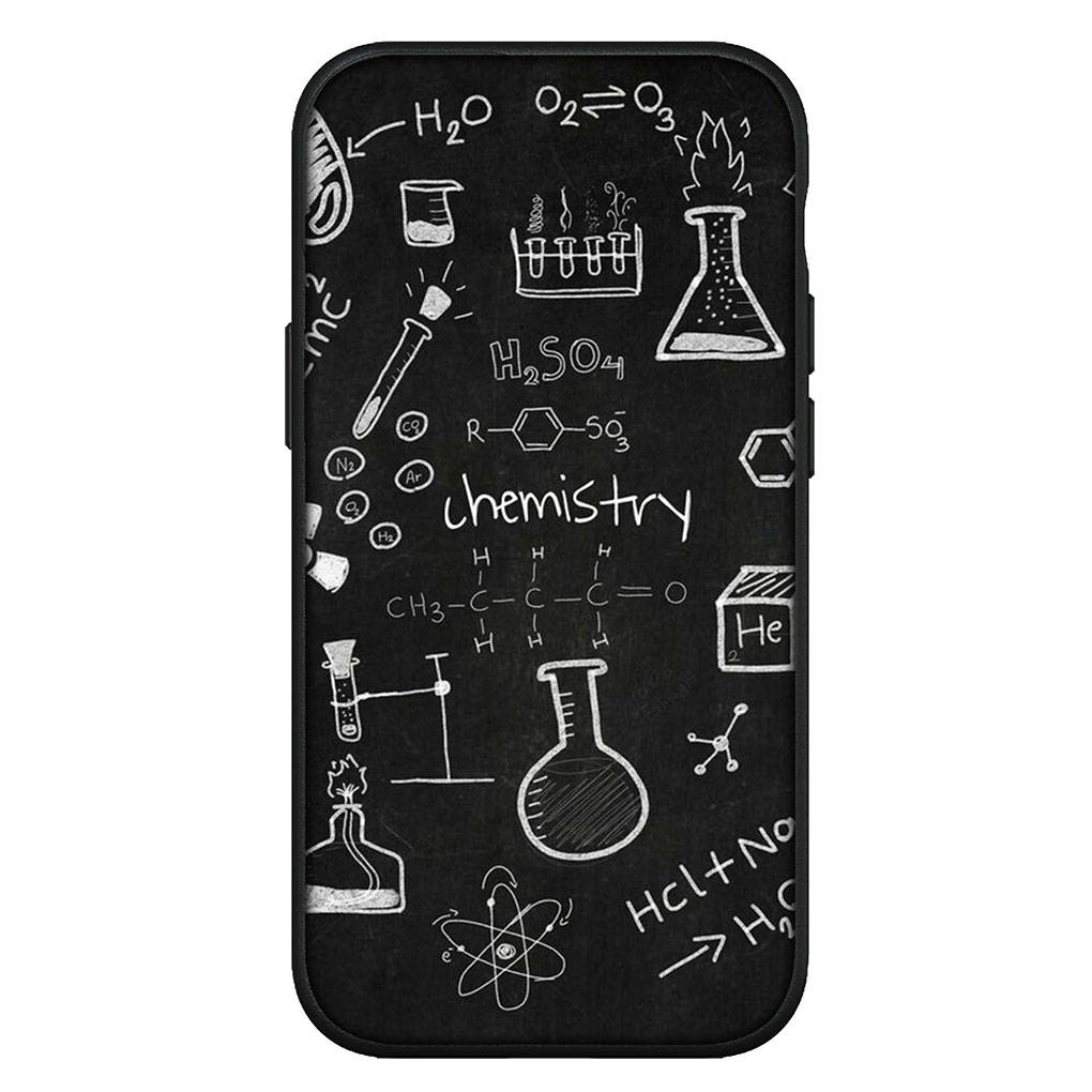 For iPhone 16 15 Xiaomi Redmi Note 14 13 12 11 Pro Max X 8 16e Samsung Galaxy S25 S24 S23 Moto OPPO Huawei Chemical Maths Equation Formula Phone Case