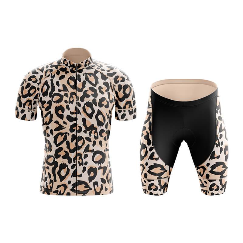 

2026 Cycling Suit Set Leopard Print Bike Uniform Man s Short Sleeves Cycling Clothing Summer MTB Bike Riding Cycling Jersey Set Ropa Maillot S