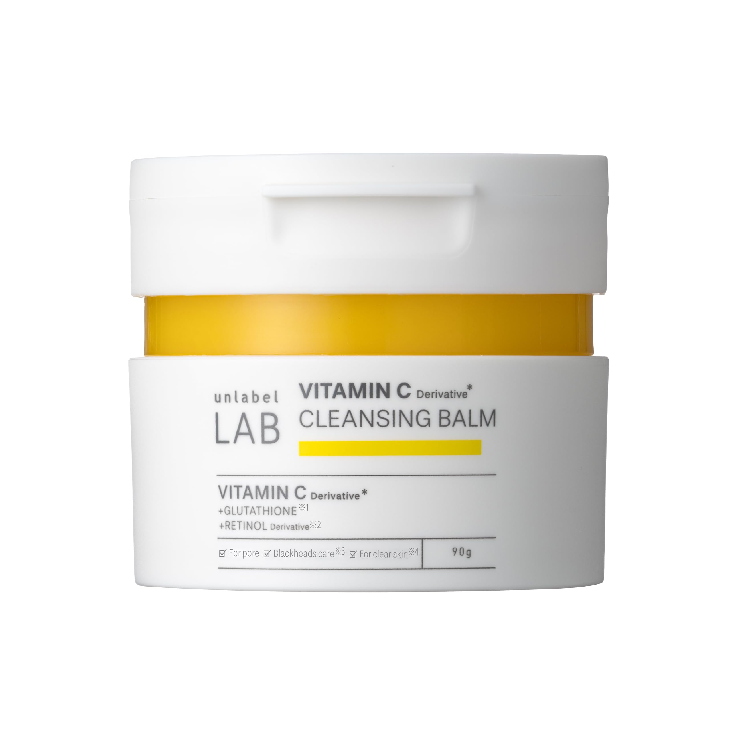 

[New Model] unlabel V Cleansing Balm - Ultra-high pressure, penetrating type, contains Vitamin C derivative, glutathione, and retinol derivative.