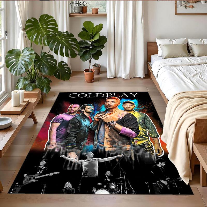 Crystal Velvet Rug Soft Non Slip Indoor Floor Mat Home DecorColdplay