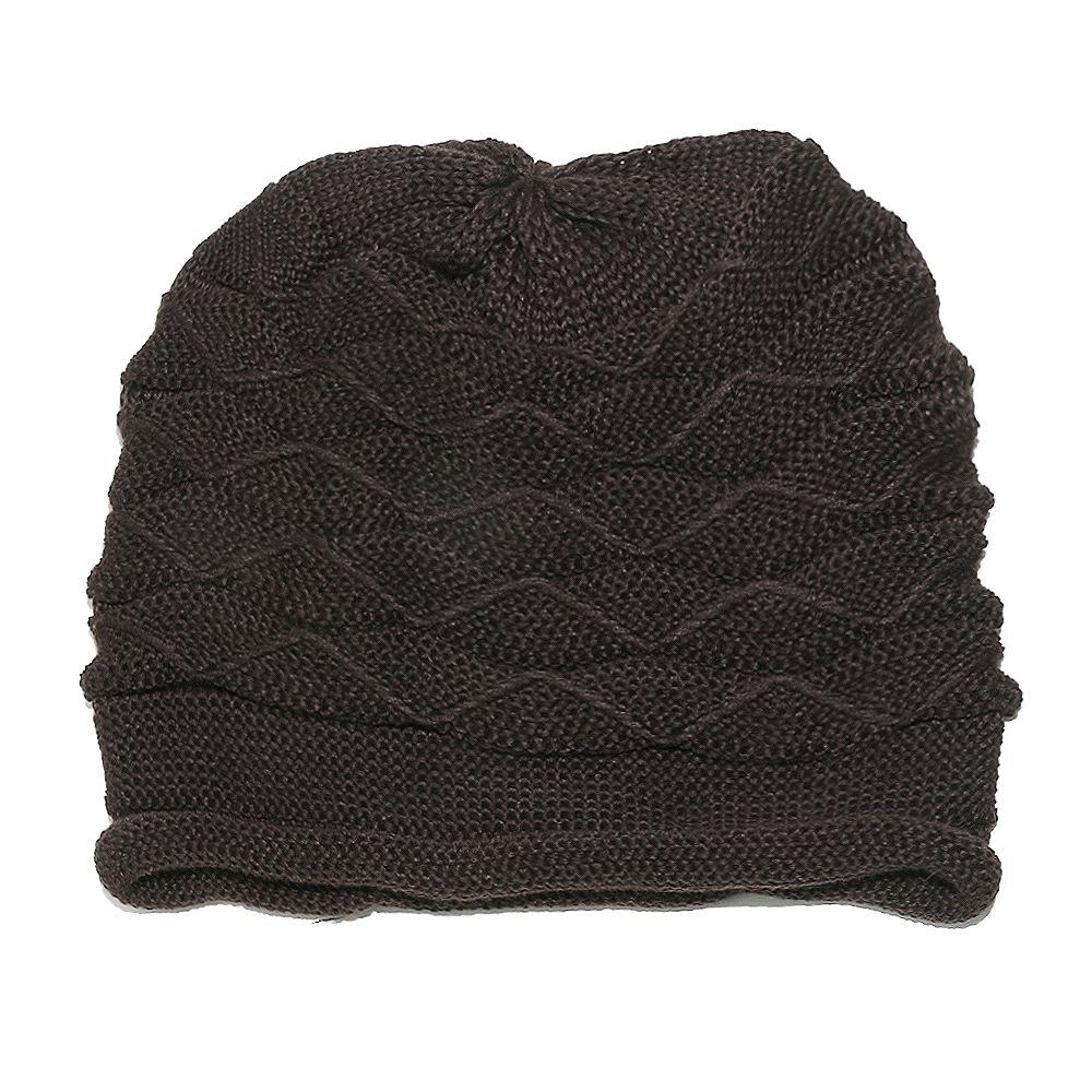 Pile Hat Men's New Winter Warm Knitted Hat Solid Color Ear Protection Simple Knitted Headhat Warm Casual Hat Men