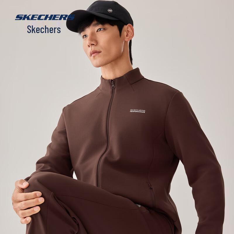 

Skechers Men s P425M202 Plush Lined Water-Resistant Stand Collar Jacket L