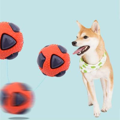 Haustier TPR Spielzeugball Interaktion Haustiere Langeweile lindern Bissfestigkeit Kleiner mittelgroßer Hund Mahlen Schlafen Entlüftungsball Blitz