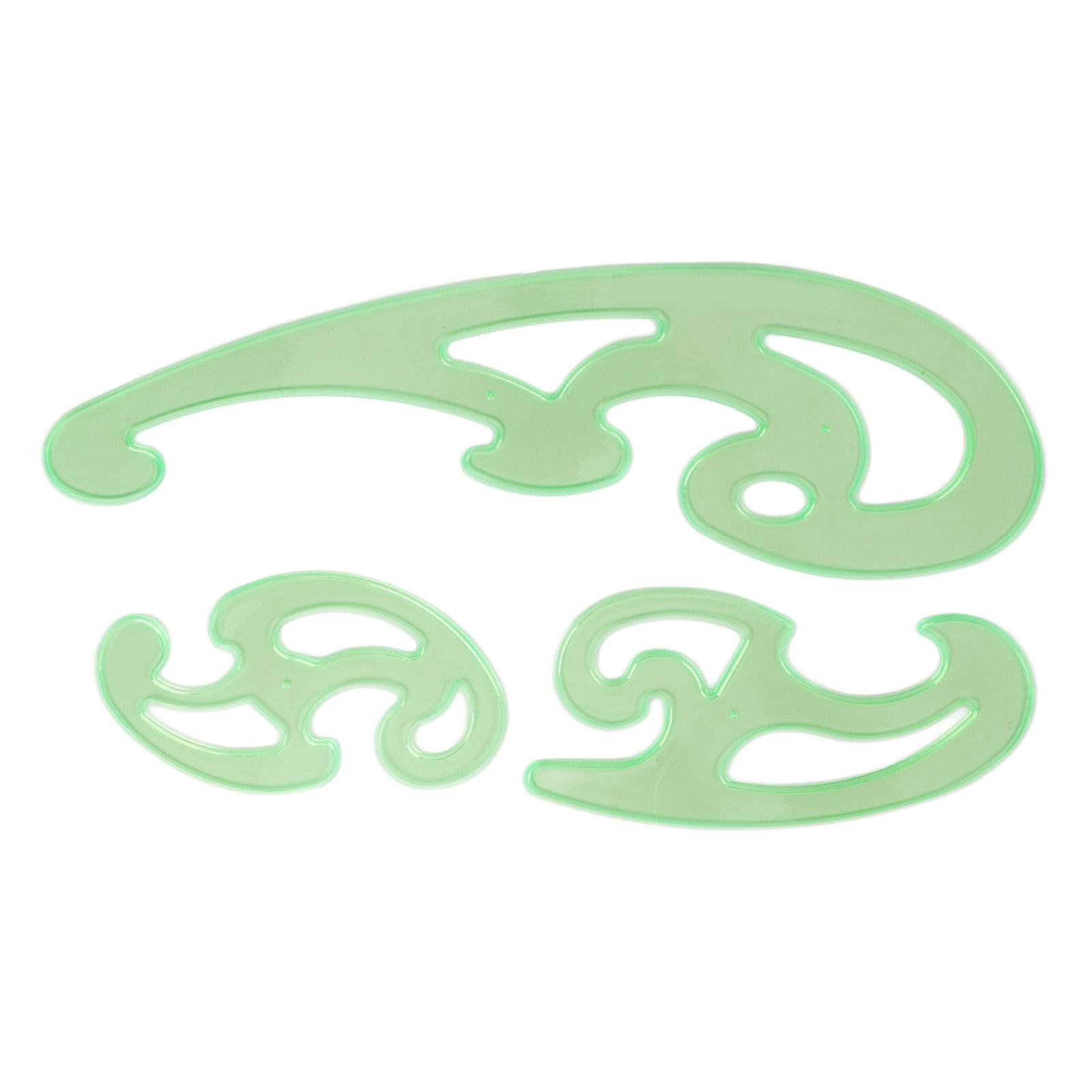 

3 шт. Криволинейная линейка Многоцелевая Гибкая Пластиковая Облаковидная Французская Кривая Шаблон для Рисования Портновский Инструмент для Шитья