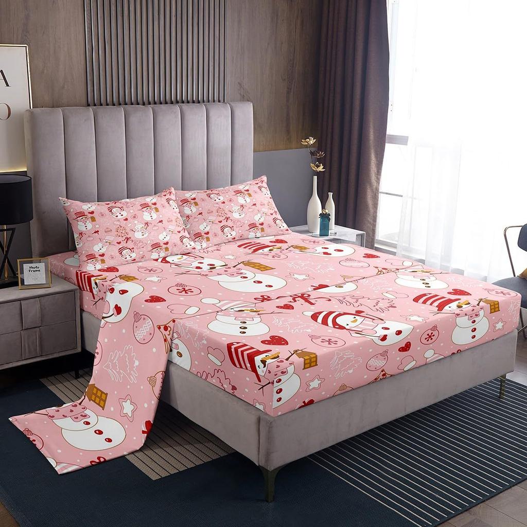 Camouflage cartoon airplane pattern bed hat four-piece bedding set bedroom dormitory bedding decoration