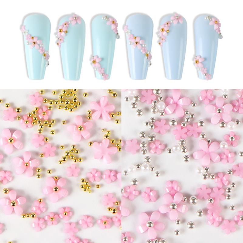 Acrylic Flower Nail Art Decoration Rhinestones  Manicure Accessories Nail Design
