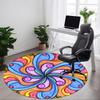 1 Stück Psychedelic Art Stuhl Teppich für Büro, Weiche Flanell Überwurfmatte, Perfekt für Büro, Feiertagsparty Dekoration Wahl yy251113089