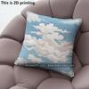 Sky Cloud Print Square Throw Pillow Cases Pattern Cushion Cover Suitable For Sofa Bedroom Car Pillow Cover